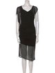 Helmut Lang Cowl Neck Knee-Length Dress