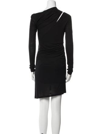 Helmut Lang One-Shoulder Mini Dress