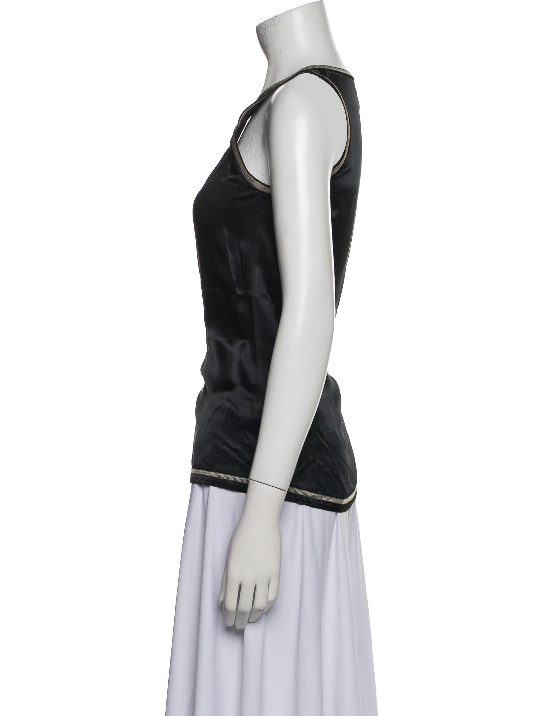 Helmut Lang Scoop Neck Sleeveless Top