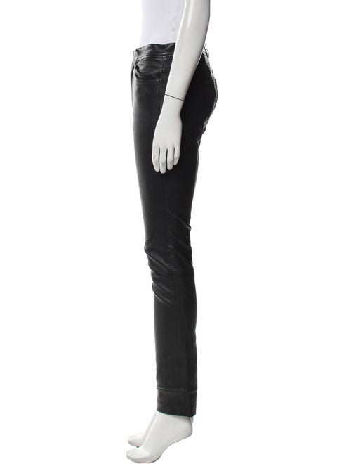 Helmut Lang Lamb Leather Skinny Leg Pants
