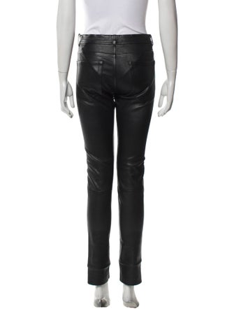 Helmut Lang Lamb Leather Skinny Leg Pants