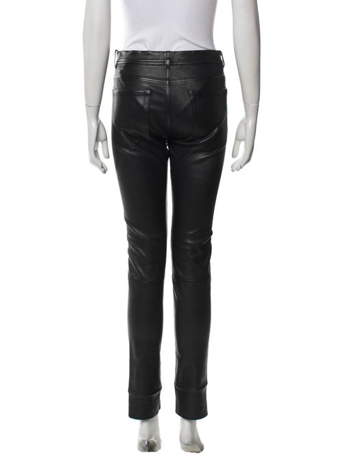Helmut Lang Lamb Leather Skinny Leg Pants