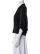 Helmut Lang V-Neck Three-Quarter Sleeve Crop Top