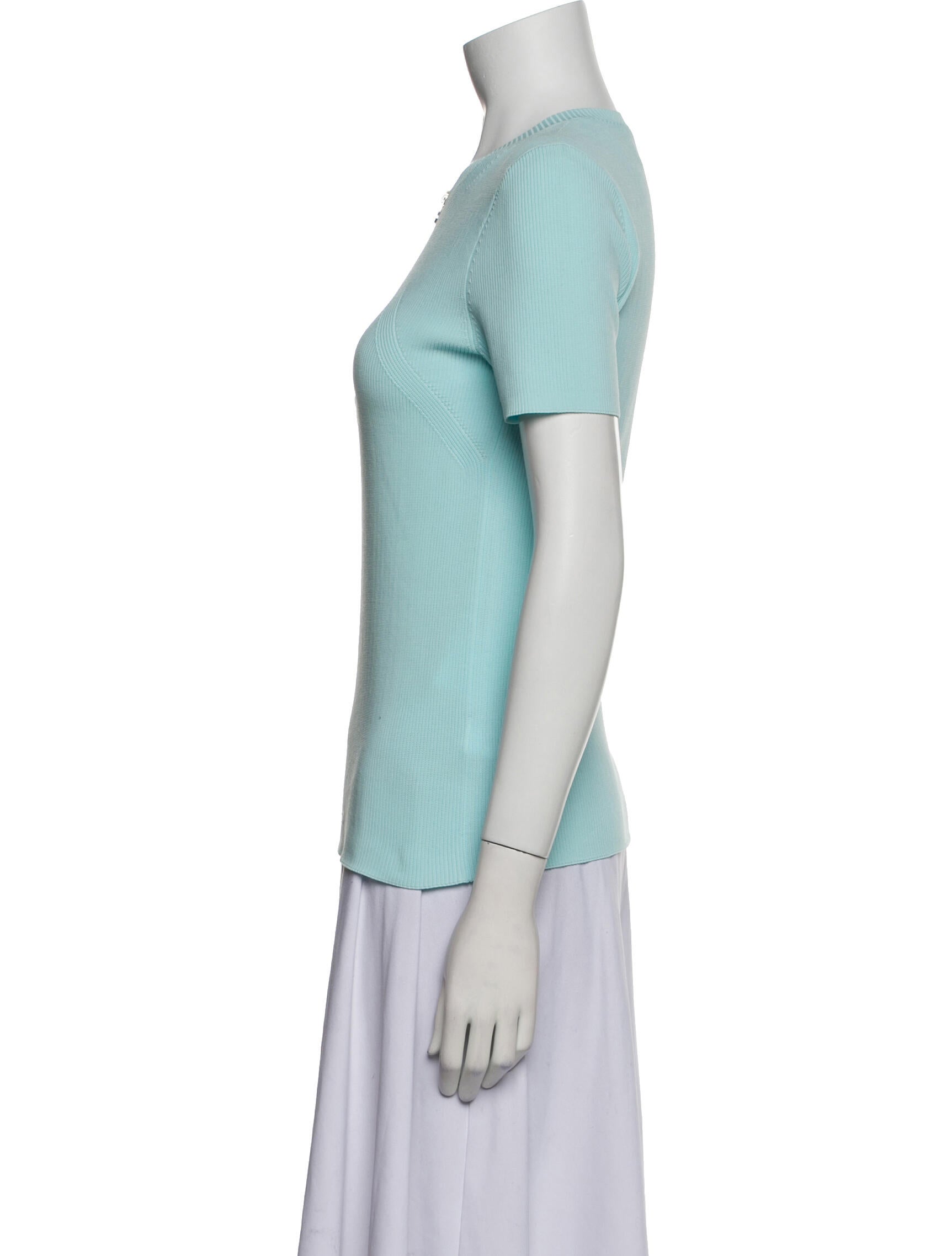 Helmut Lang V-Neck Short Sleeve Polo