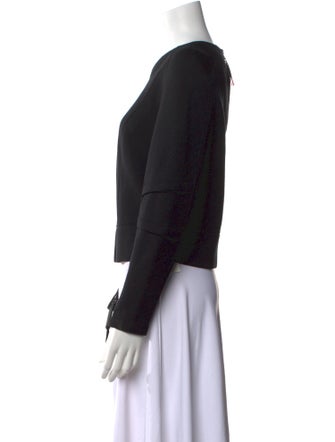 Helmut Lang Crew Neck Long Sleeve Crop Top