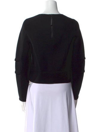 Helmut Lang Crew Neck Long Sleeve Crop Top