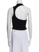 Helmut Lang Crew Neck Sleeveless Crop Top
