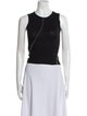 Helmut Lang Crew Neck Sleeveless Crop Top