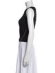 Helmut Lang Crew Neck Sleeveless Crop Top