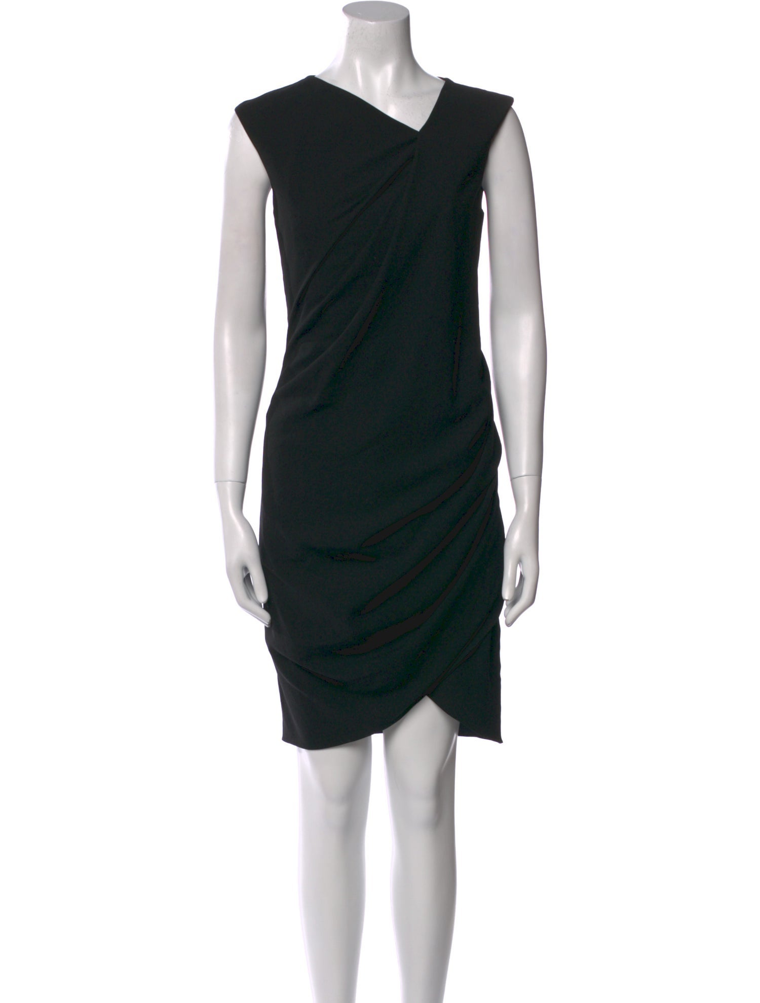Helmut Lang V-Neck Knee-Length Dress
