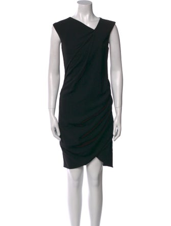 Helmut Lang V-Neck Knee-Length Dress