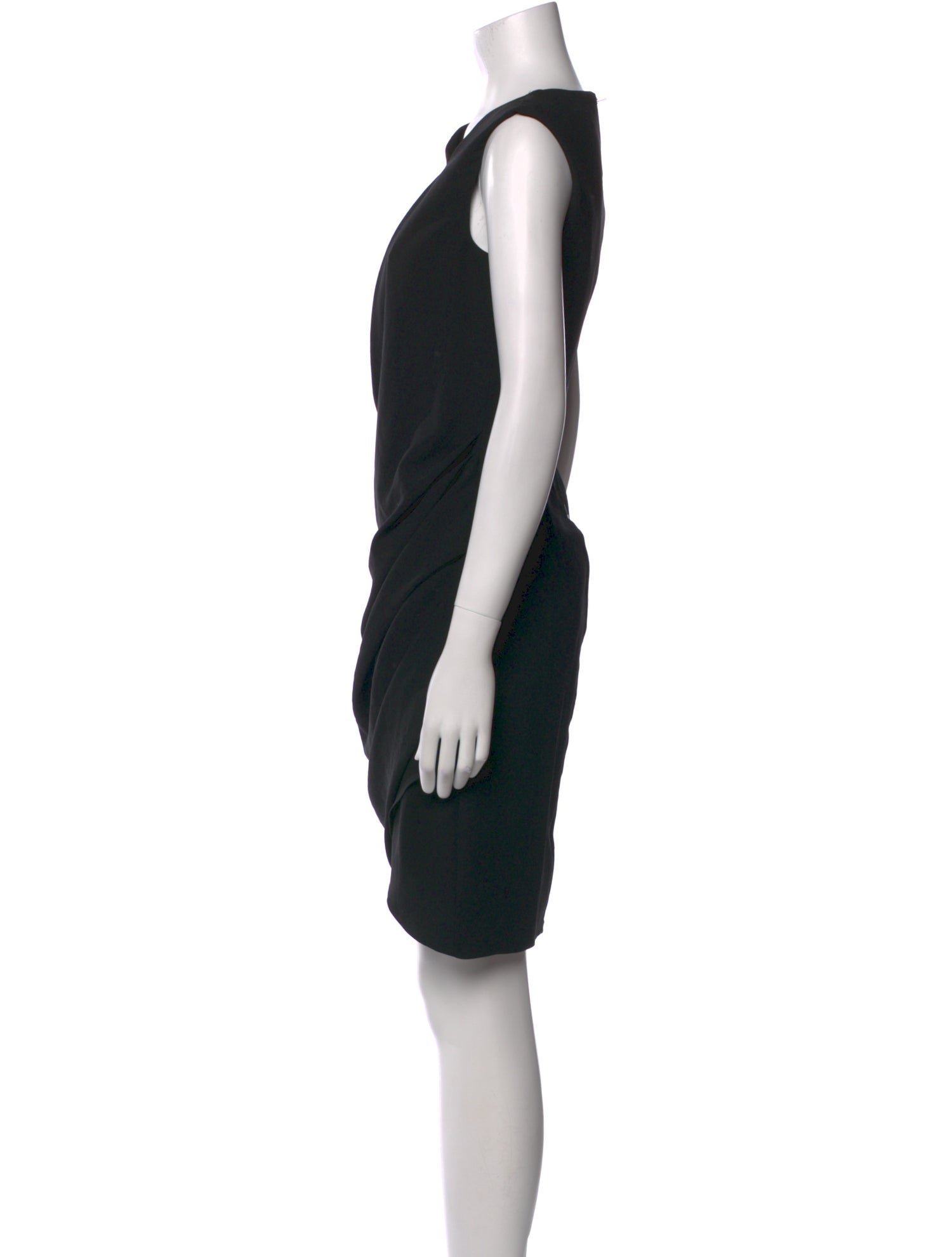 Helmut Lang V-Neck Knee-Length Dress