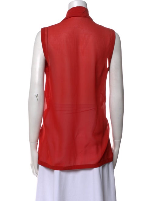 Helmut Lang Silk Cowl Neck Blouse