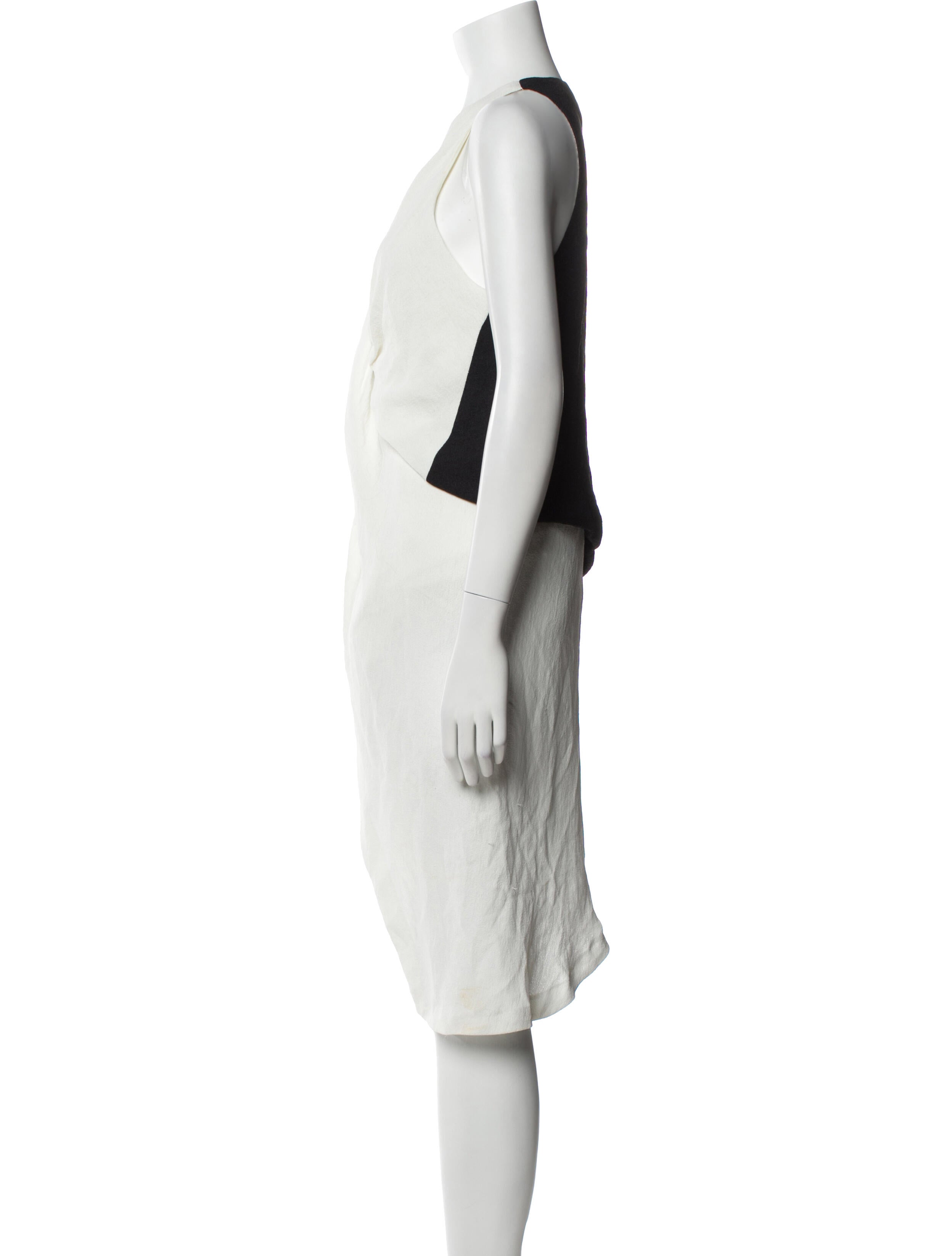 Helmut Lang V-Neck Knee-Length Dress