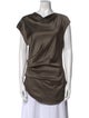 Helmut Lang Silk Cowl Neck Tunic
