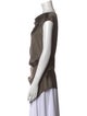 Helmut Lang Silk Cowl Neck Tunic