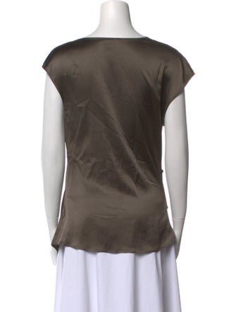 Helmut Lang Silk Cowl Neck Tunic