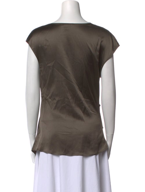 Helmut Lang Silk Cowl Neck Tunic