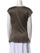 Helmut Lang Silk Cowl Neck Tunic
