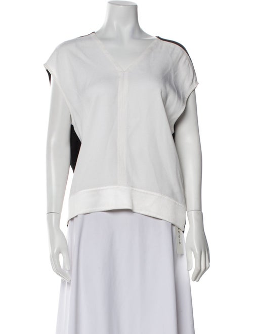 Helmut Lang V-Neck Short Sleeve Top