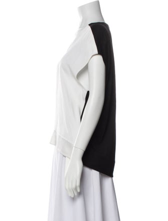 Helmut Lang V-Neck Short Sleeve Top