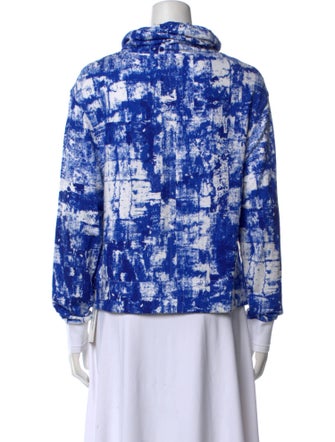 Helmut Lang Printed Mock Neck Sweatshirt