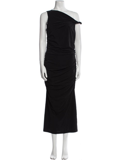 Helmut Lang One-Shoulder Midi Length Dress
