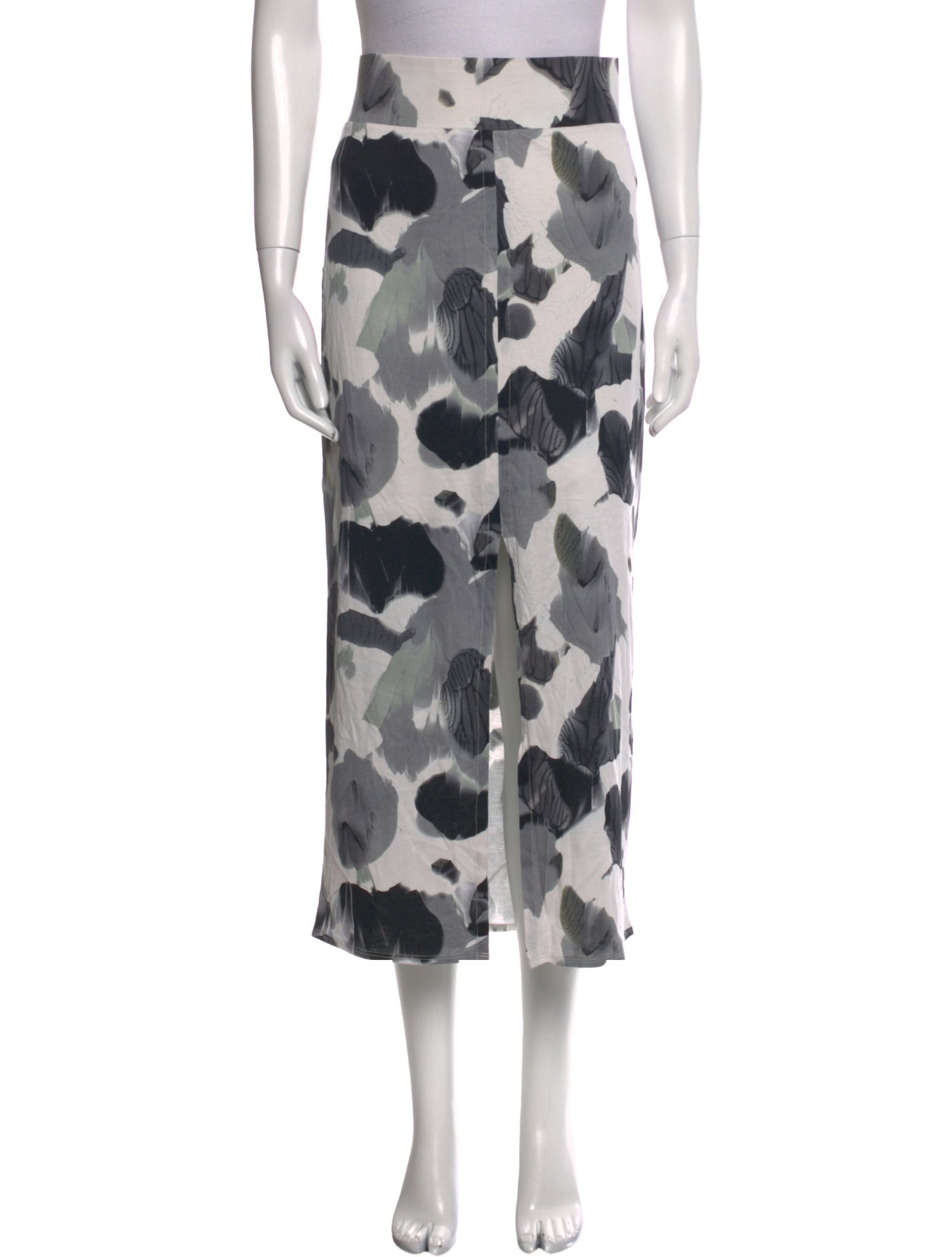 Helmut Lang Silk Midi Length Skirt