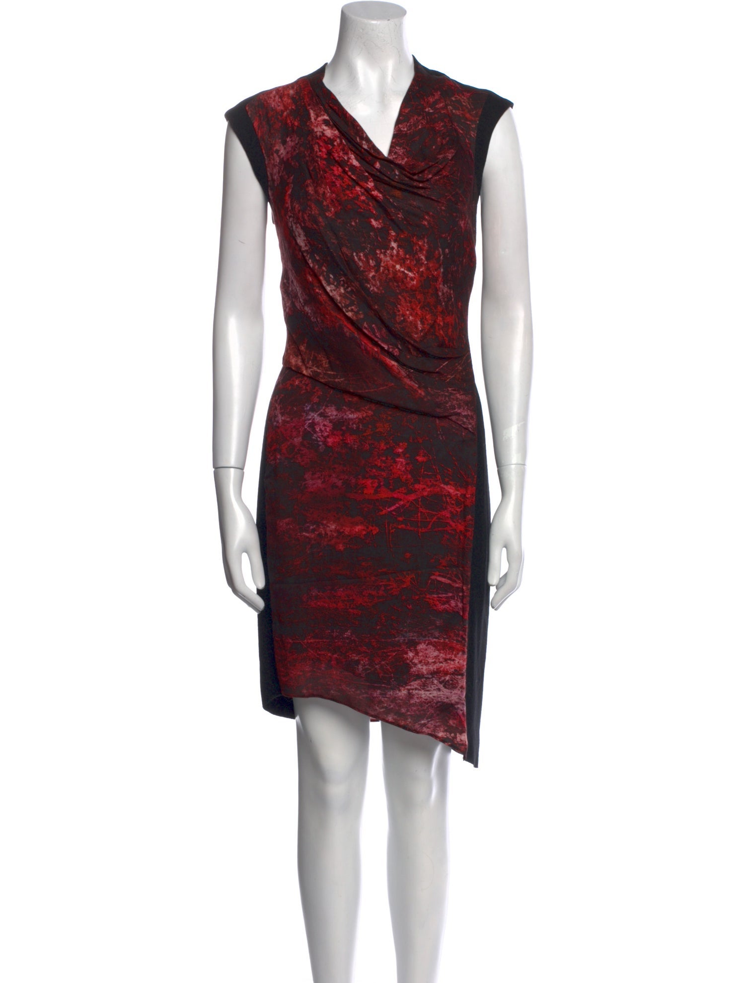 Helmut Lang Printed Midi Length Dress