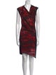 Helmut Lang Printed Midi Length Dress