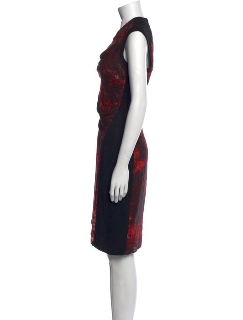 Helmut Lang Printed Midi Length Dress
