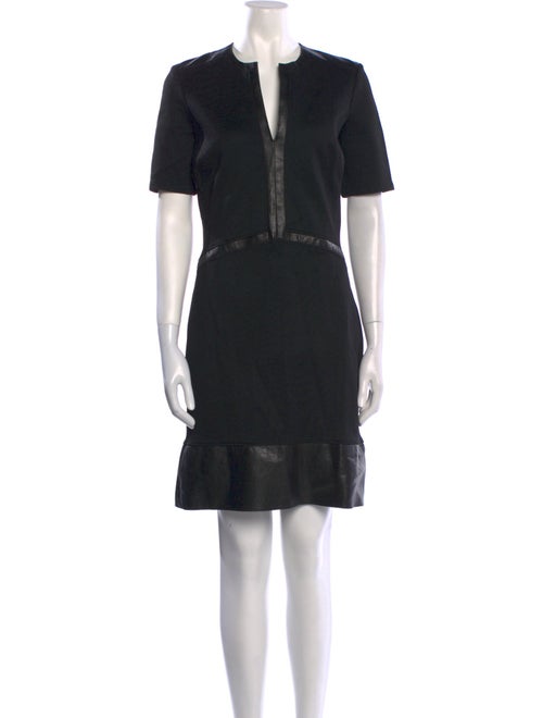 Helmut Lang V-Neck Knee-Length Dress
