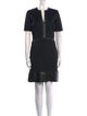 Helmut Lang V-Neck Knee-Length Dress