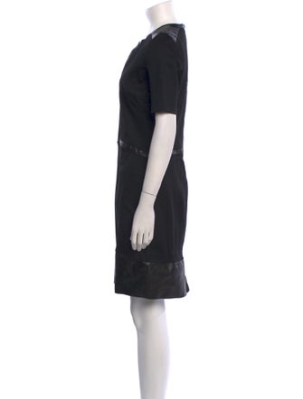 Helmut Lang V-Neck Knee-Length Dress