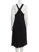 Helmut Lang Scoop Neck Knee-Length Dress