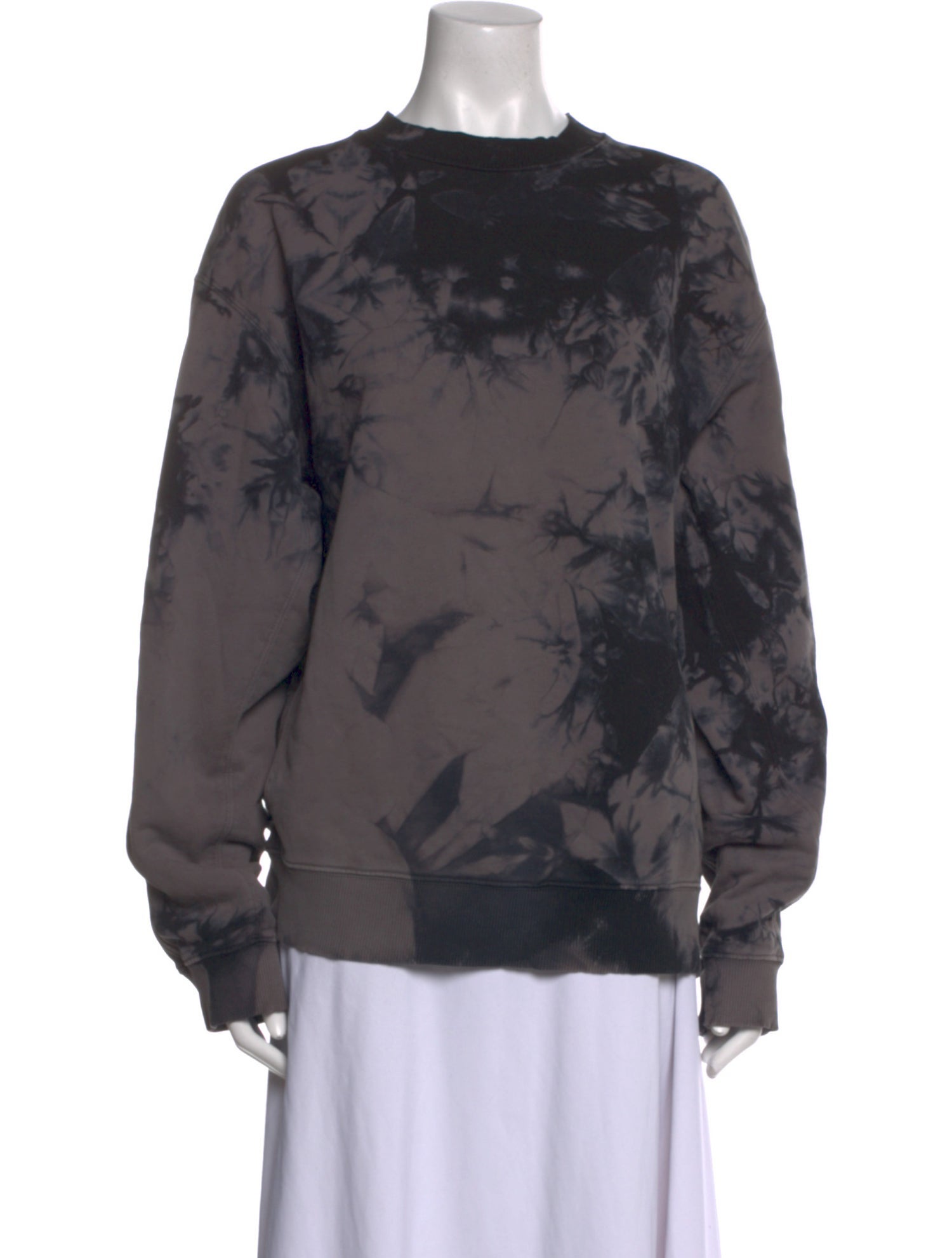 Helmut Lang Tie-Dye Print Bateau Neckline Sweatshirt