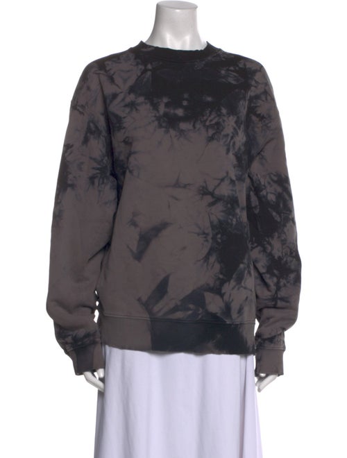 Helmut Lang Tie-Dye Print Bateau Neckline Sweatshirt