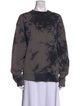 Helmut Lang Tie-Dye Print Bateau Neckline Sweatshirt