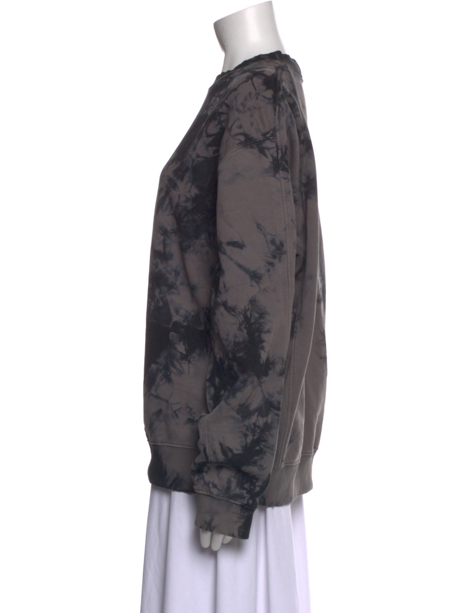 Helmut Lang Tie-Dye Print Bateau Neckline Sweatshirt