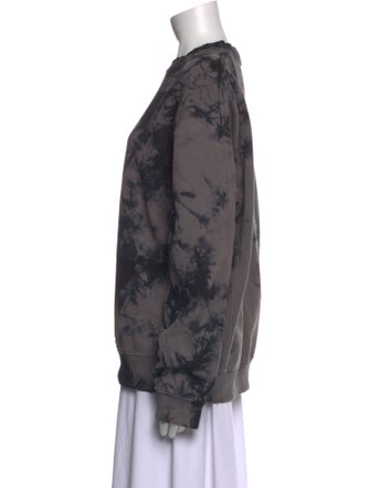 Helmut Lang Tie-Dye Print Bateau Neckline Sweatshirt