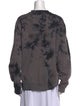 Helmut Lang Tie-Dye Print Bateau Neckline Sweatshirt