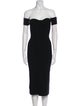 Helmut Lang Off-The-Shoulder Knee-Length Dress