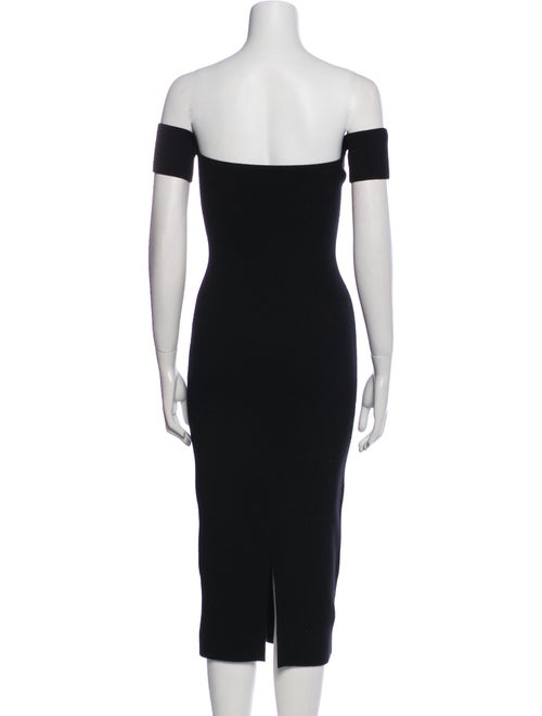 Helmut Lang Off-The-Shoulder Knee-Length Dress