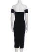 Helmut Lang Off-The-Shoulder Knee-Length Dress