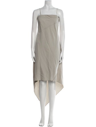 Helmut Lang Virgin Wool Long Dress