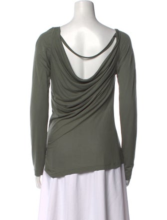 Helmut Lang Cowl Neck Long Sleeve Top