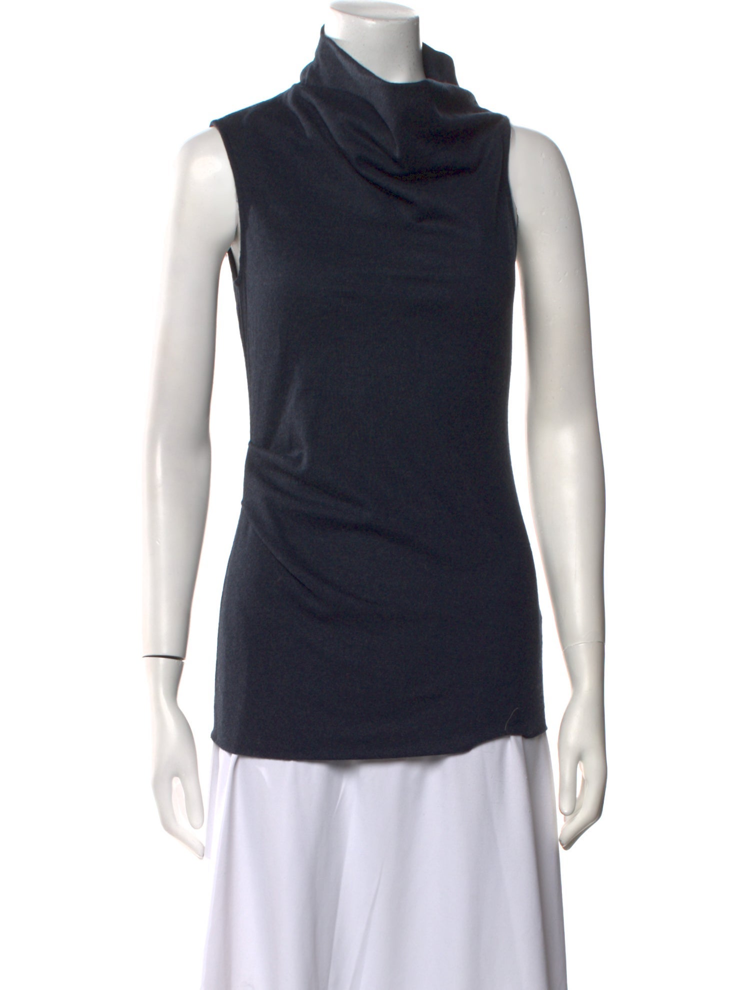 Helmut Lang Wool Cowl Neck Top
