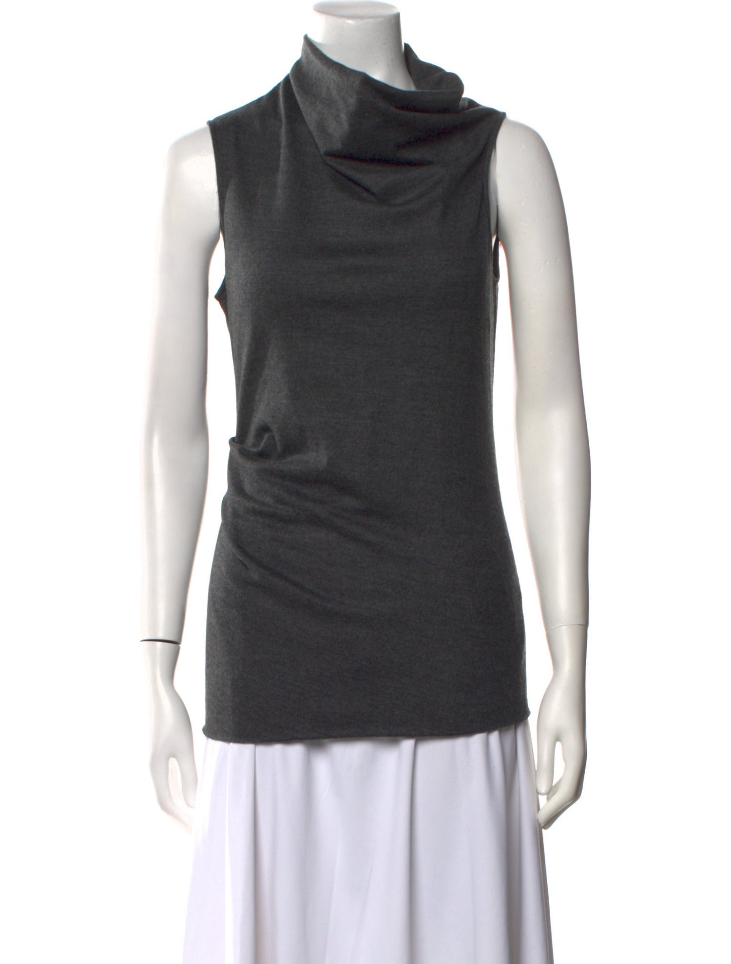 Helmut Lang Wool Cowl Neck Top