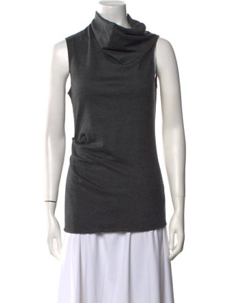 Helmut Lang Wool Cowl Neck Top