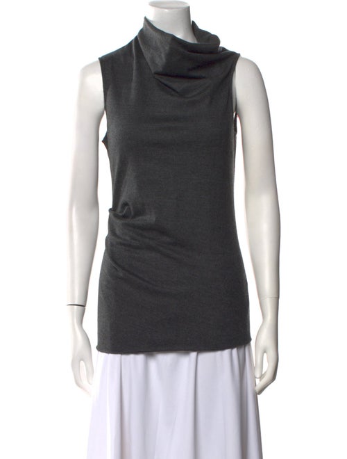 Helmut Lang Wool Cowl Neck Top